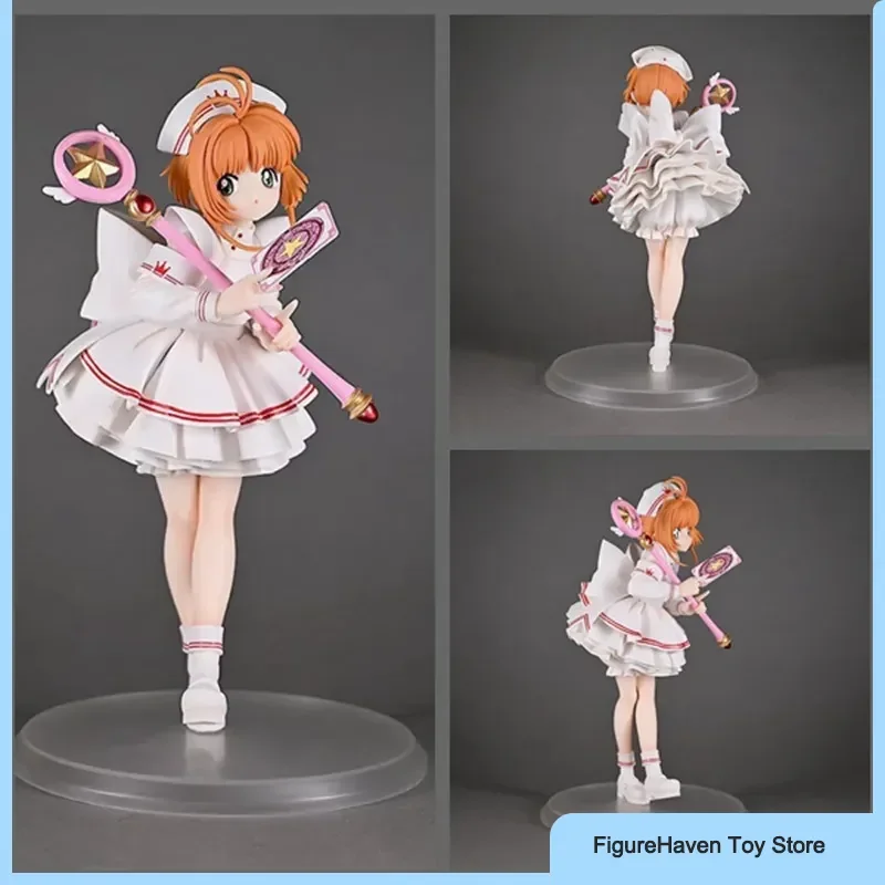 

22CM GK Cardcaptor Sakura Kinomoto Kawaii Anime Girl KO Action Figure Model Cute Desktop ornament Decoration Exquisite Toys Gift