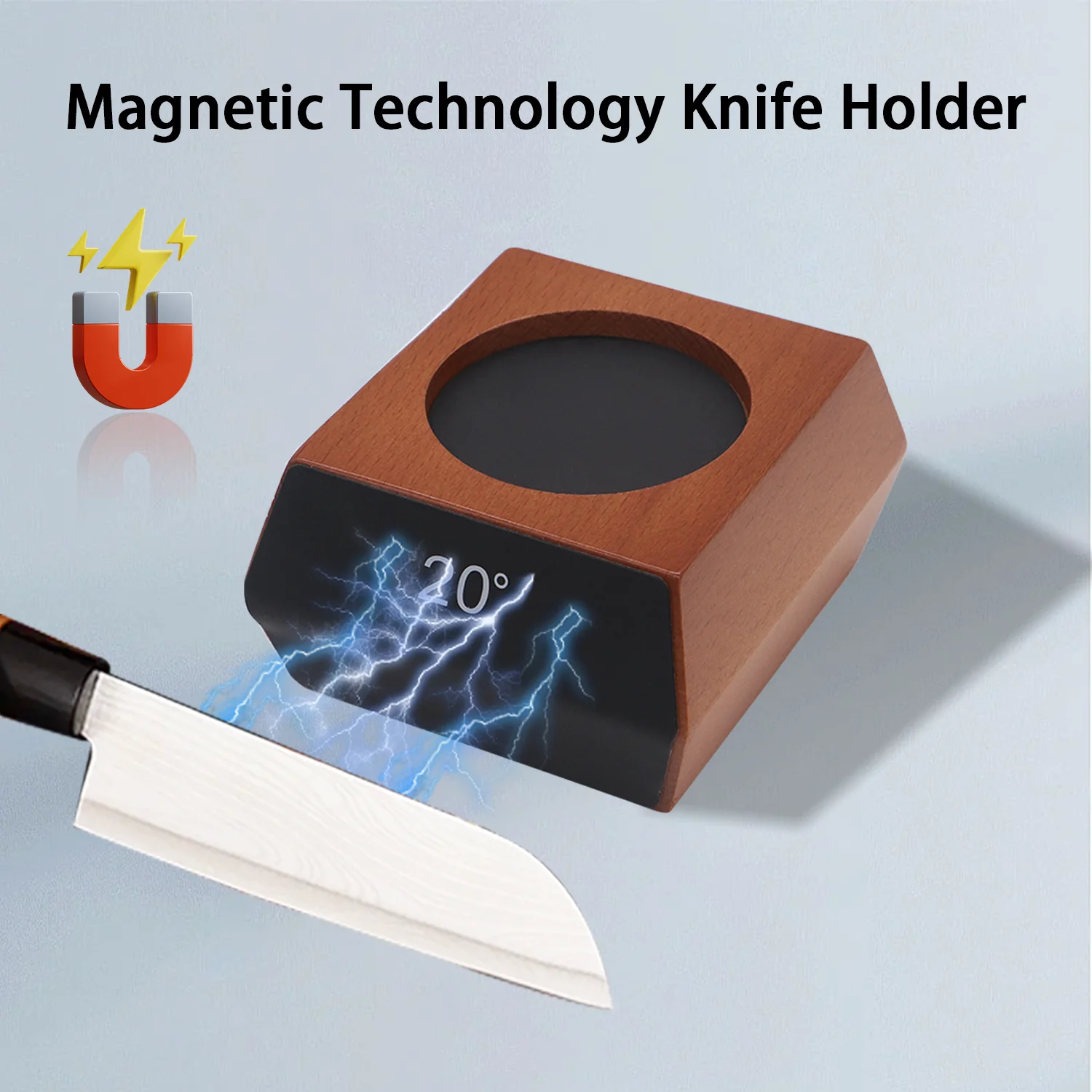 Rolling Knife Sharpener Sharpening Stone With Diamond Disc 15 And 20°Magnetic Knife Holder Knife Edge Down Quick Grinding Tool
