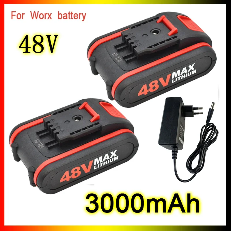 48V  For WORX Electric Tool General Rechargeable Lithium Battery Screw Driver Electric Drill Electric Pruning Saw