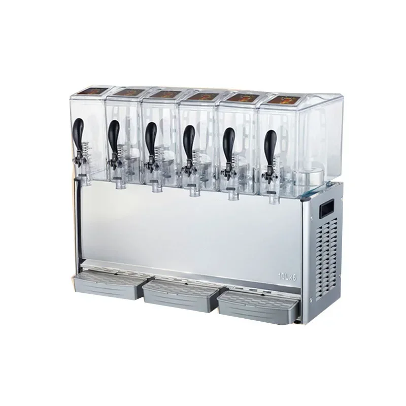 Beverage Machine Hot and Cold Six-cylinder Cold Drink Machine  Self-service Stirring Juice Machine  Beverage  Milk Tea