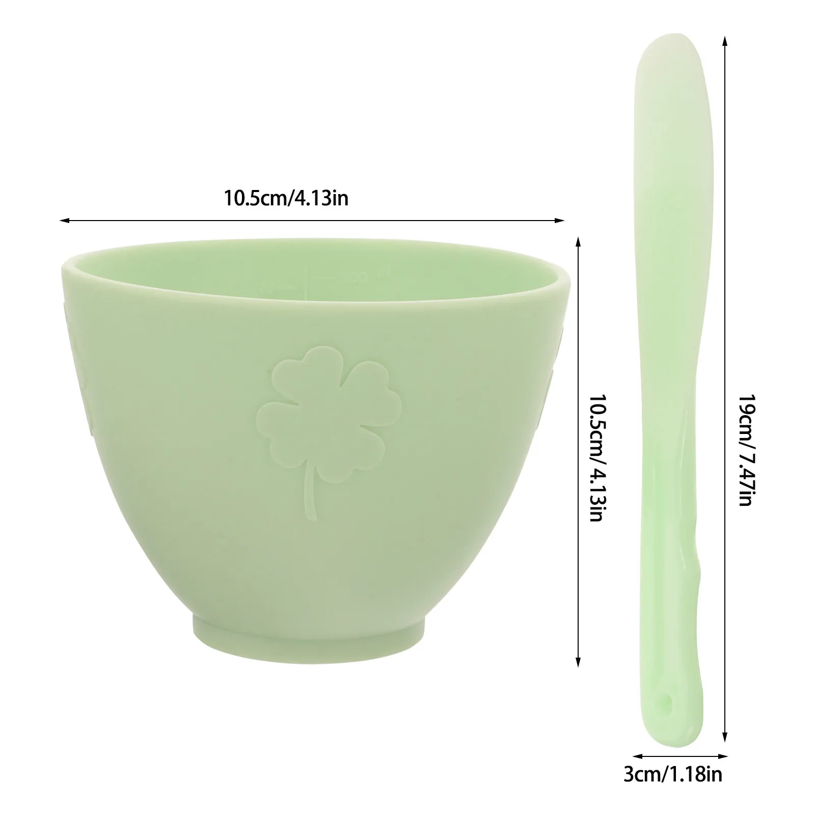1Set Facial Mask Bowl Stick Set Smooth Surface DIY Mask Mixing Tool Portable Beauty Salon Supplies Beauty Mixing Bowl - view 4