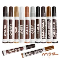 2/3 Pcs Creative Furniture Repair Pens 10 Colors Wood Scratch Restoration Kit Patch Paint Pen and Crayons Large-Capacity Marker