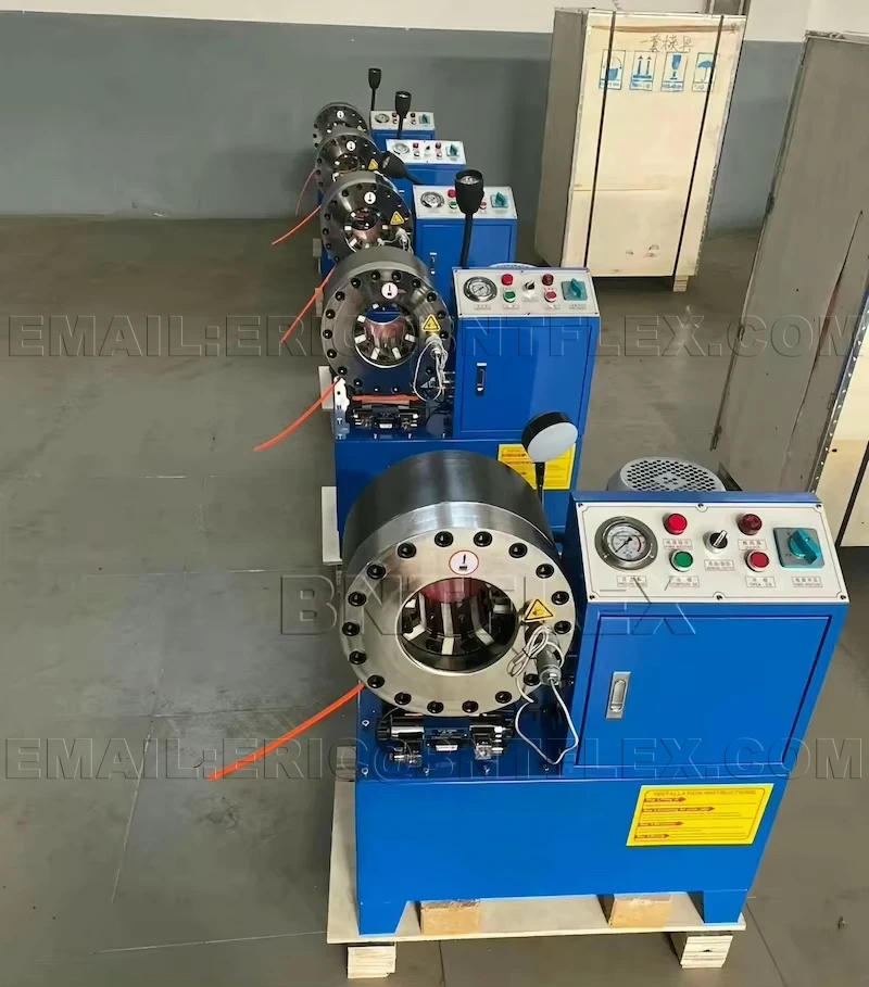 customized hydraulic steel tube shrinking machine Manual square tube round tube buckle machine hydraulic hose crimping machine