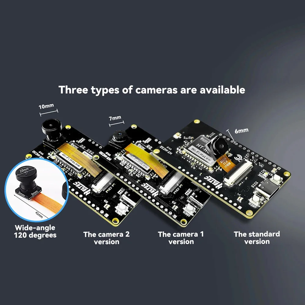 Heltec Wi-Fi HaLow HC32 Dev-board ESP32 Camera Set Dual Band 24GHz Sub 1GHz MESH Wi-Fi Bluetooth Gateway Wireless Access IoT