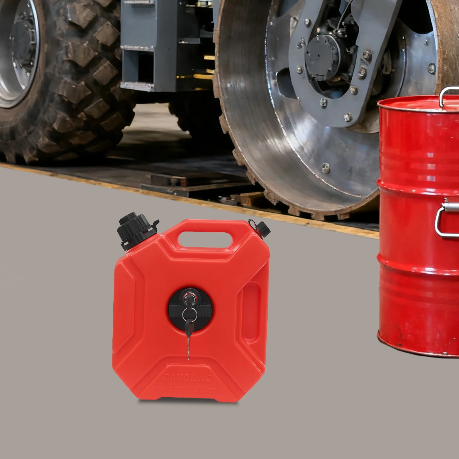 

Современный портативный резервуар для хранения топлива HDPE с замком и ключами 5 л для автомобилей, мотоциклов и подвесных моторов