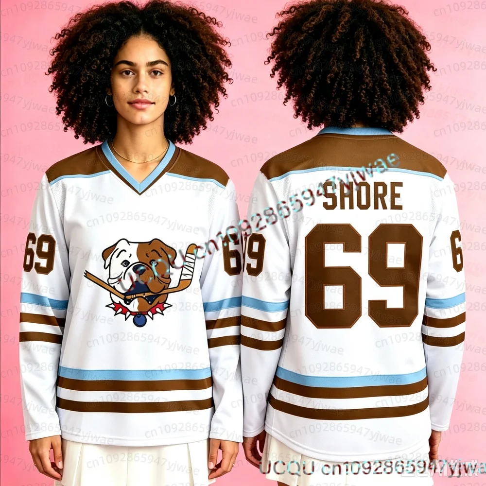2026 Women Shoresy Shore 69 Sudbury Blueberry Bulldogs T-Shirt Letterkenny Hockey Jersey Christmas V-Neck T-Shirt Women T-SHIRT