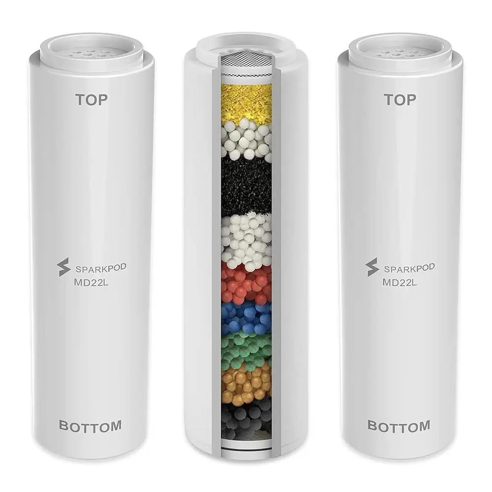 

Shower Filter Cartridge for 10 Spray Setting Filtered Handheld Shower Head - Suitable for People with Sensitive & Dry Skin o