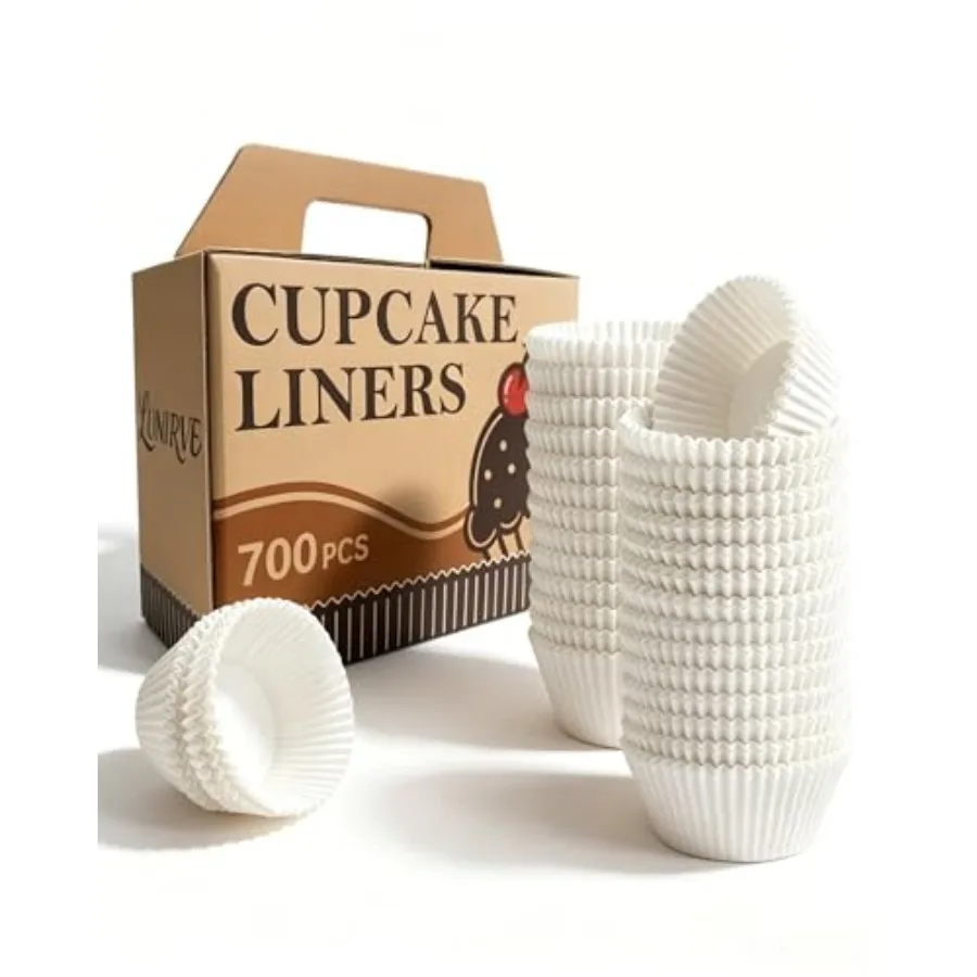 700 Count Standard Cupcake Liners for Baking, Paper Muffin Liners Non-stick Greaseproof, Cupcake Liner for Party, Birthday and