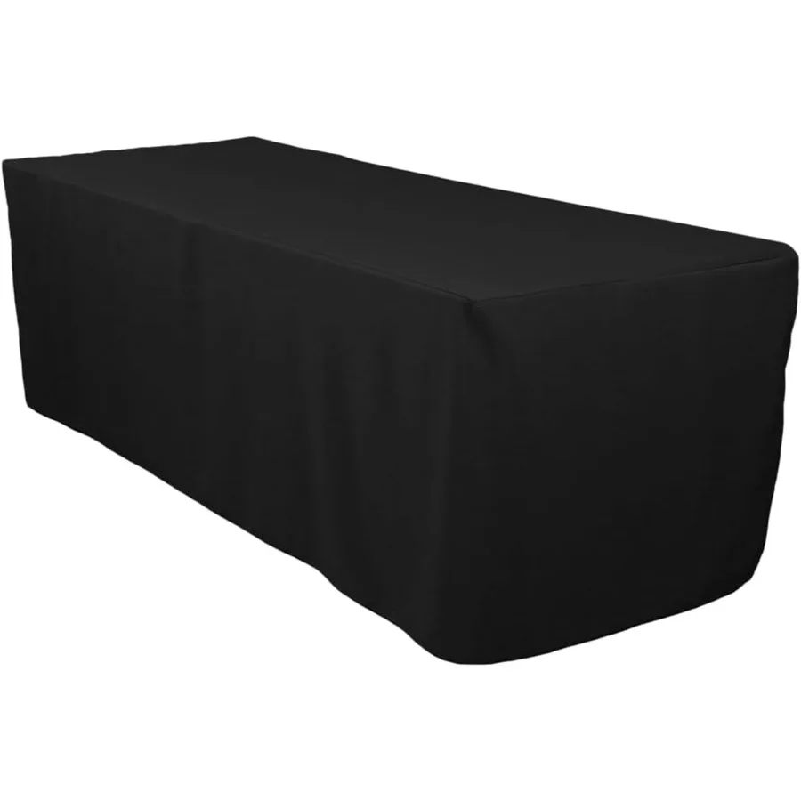 

5 шт., 6 футов, прямоугольная ткань из полиэфирной ткани, льняная скатерть-свадебный прием, ресторан, банкетная вечеринка-машина Wa