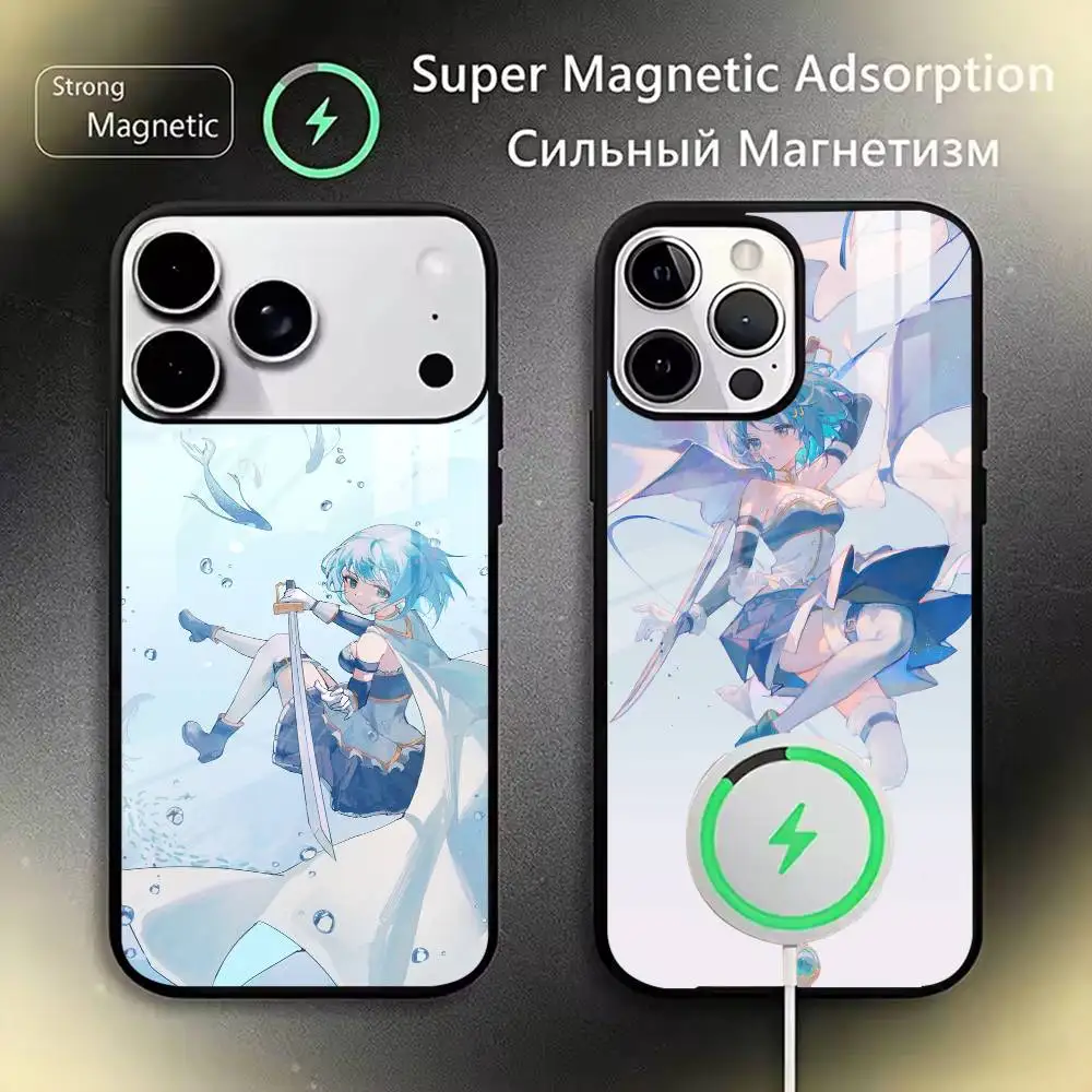 

Puella Magi Madoka Magica Phone Case Magnetic with Magsafe Wireless Charging For iPhone17,16,15,14,13,12,11 Plus,Pro