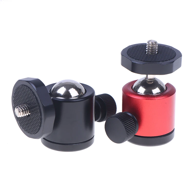 1 Stück Metall Mini Kugelkopf mit Universal 1/4" Schraube Stativhalterung 360 °   Wirbel für Telefon-LED-Videoleuchte, Mikrofon, Action-Kameras