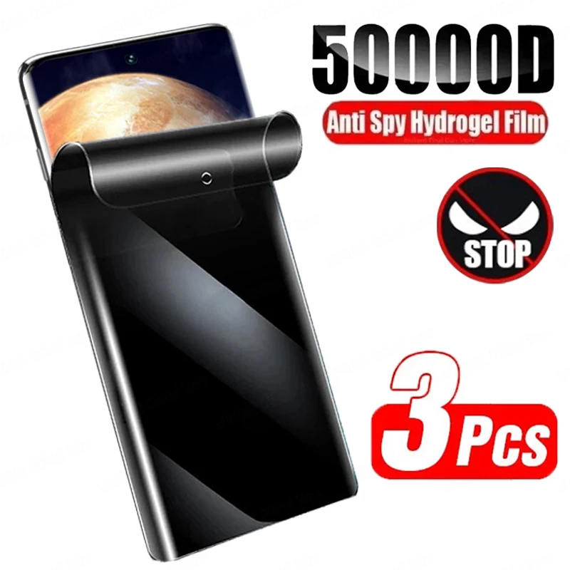 3 Stücke Anti Spy Hydrogel Film Für Samsung Galaxy S23 S24 S20 S22 Ultra S10 Plus S21 FE Hinweis 8