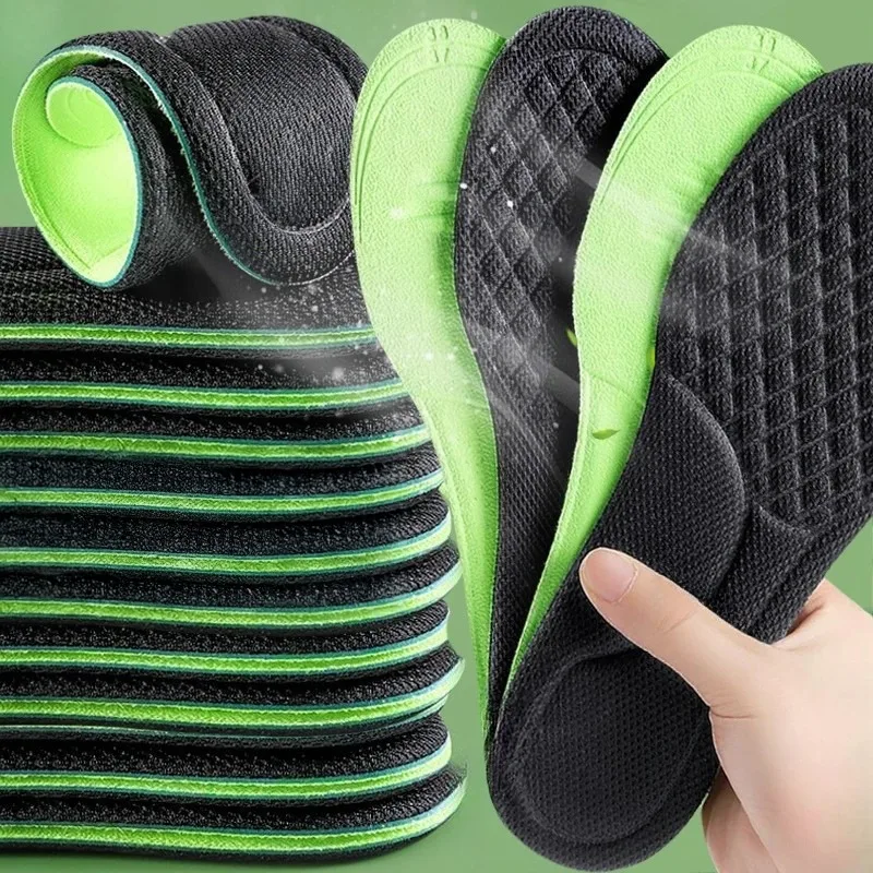 5pairs Fashion Soft Memory Foam Orthopedic Insoles Deodorizing Insole Shoes Sports Absorbs Sweat Antibacterial Shoe Accessories