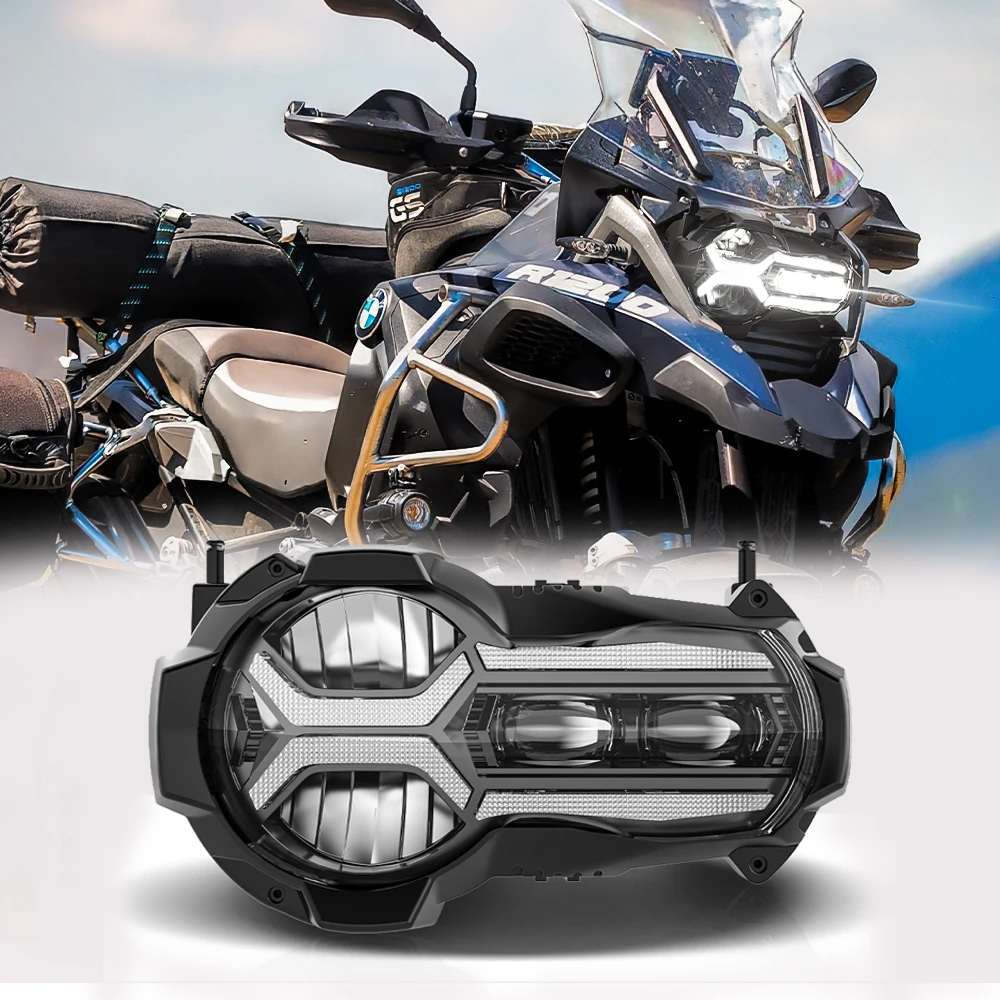 Emark Led Headlight for BMW R1200GS 2013-2018 R 1200GS K50 ADV Adventurer BMW GS 1200 Motorcycle Super 12V LED Headlamp Assembly