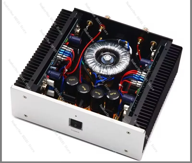 

M80 pure post-stage gold sealed tube HiFi fever power amplifier, pure Class A Class B 8 tube high-power music power amplifier