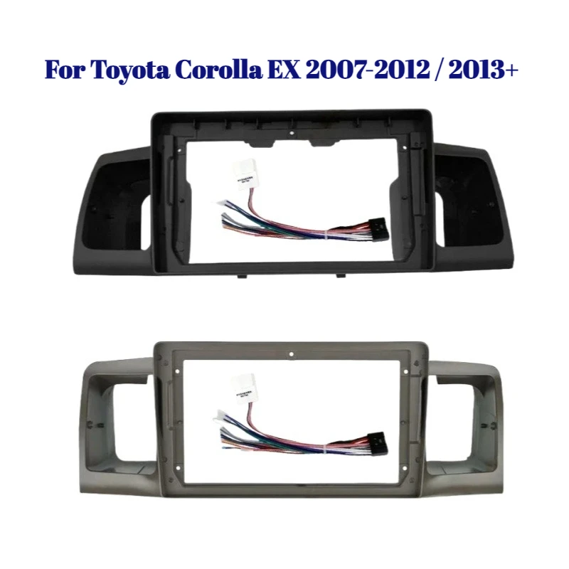 

9-дюймовая автомобильная радиоприемная панель для Toyota Corolla EX 2007-2012/2013+ | Рамка стереоприборной панели