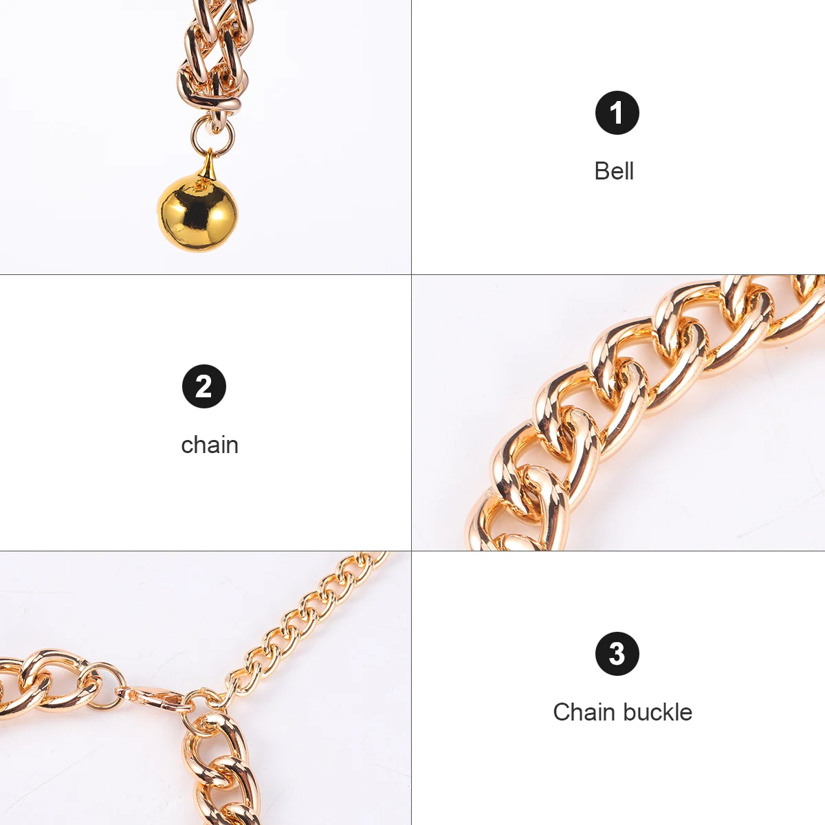 Cat Collars Bell Dog Decoration Pet Charms Necklaces for Small Dogs with Puppy Jewelry Large