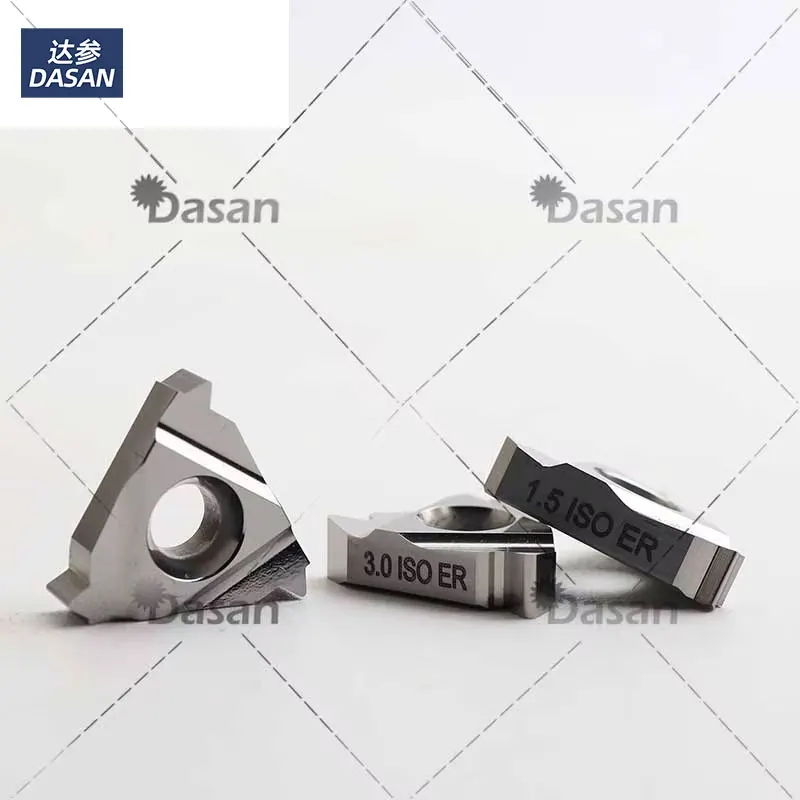Aluminum Threading Inserts 16ER 16IR 3TR 0.5ISO 0.75ISO 1.0 1.25 1.75 2.0 2.5 3.0 3.5 ISO 14W BSPT UN AG55 for Al Copper Plastic