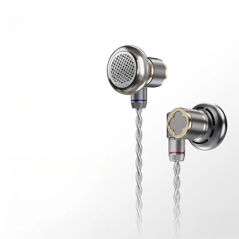 Lyra hifi flagship female flat head plug fever ring iron high sound quality earphones