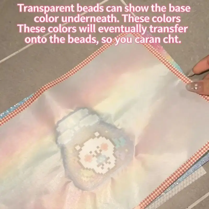 Gradient Glitter Fuse Bead Ironing Sheets 5/7Pcs Durable Non-Stick Fabric Paper for Home DIY Art Craft Activities