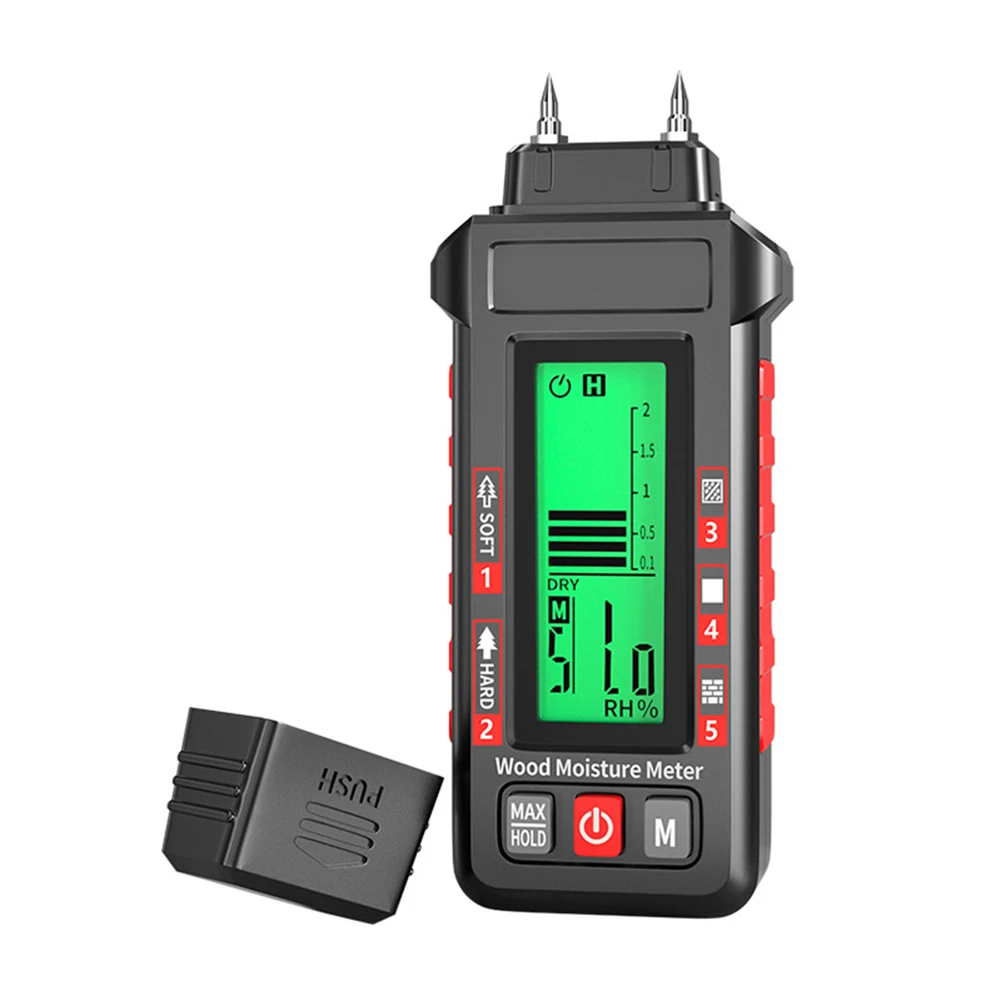 Bl-73 Wood Moisture Meter 0-99% High Sensitivity Humidity Tester With Backlit LCD For Cement Wall Leakage Detection Tool