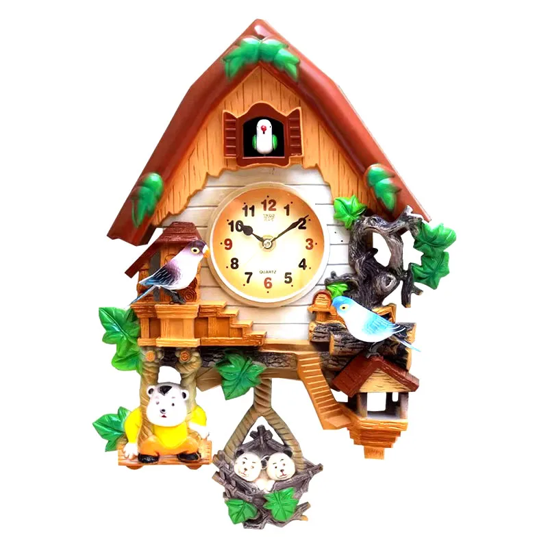 

Large Battery Powered Cuckoo Wall Clocks Digital Wall Watch Automatic Movement Personalized Living Room Accessories Decorative