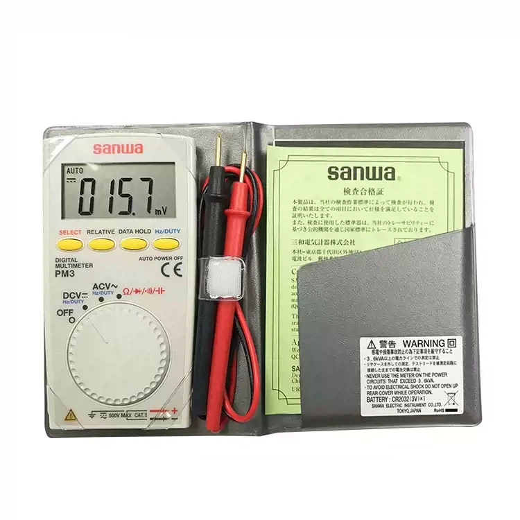 

Smart Meter Sanwa PM3 Digital Multimeter with Multi-function Pocket Type