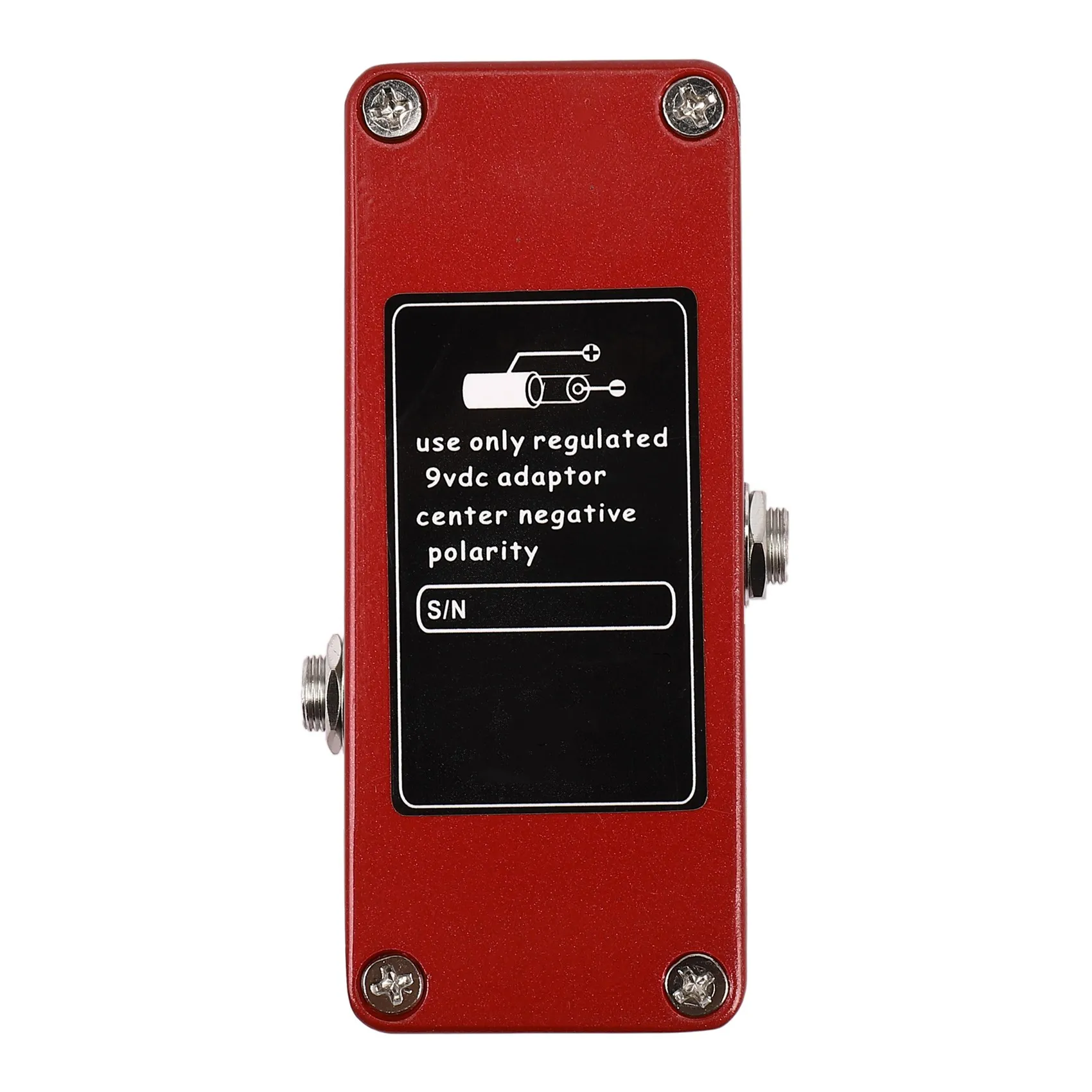 Mosky Pedal efek gitar Mini, Pedal efek gitar Mini distorsi merah, Bypass sejati, tempurung logam penuh