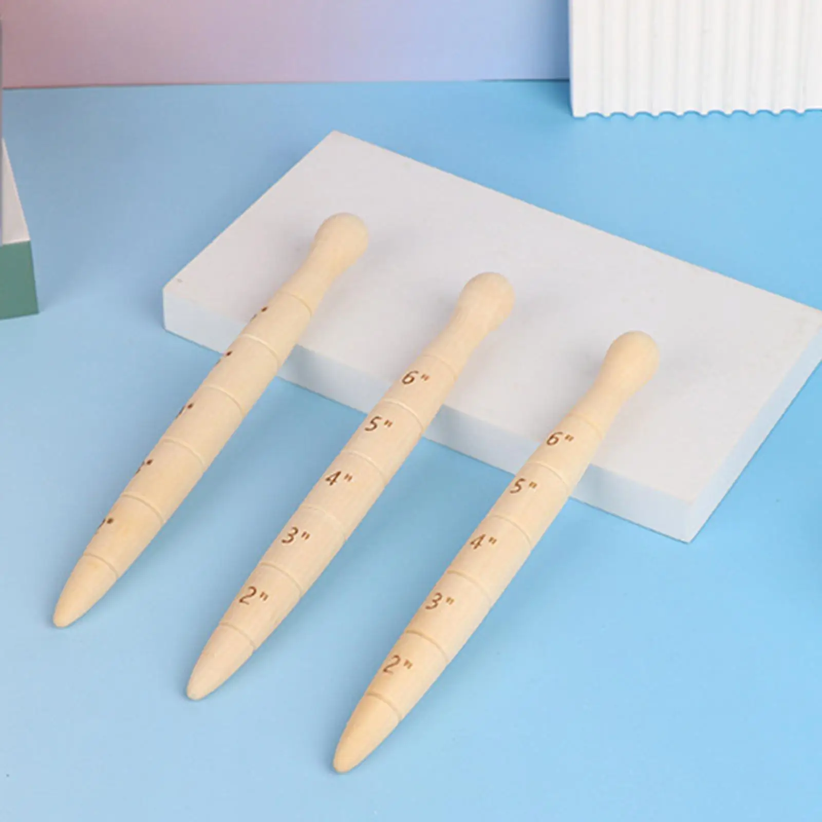 Natural Wood Hand Dibber Seed Planter Tool Lightweight Garden Tool for Multi Scenario Soil Hole Digging