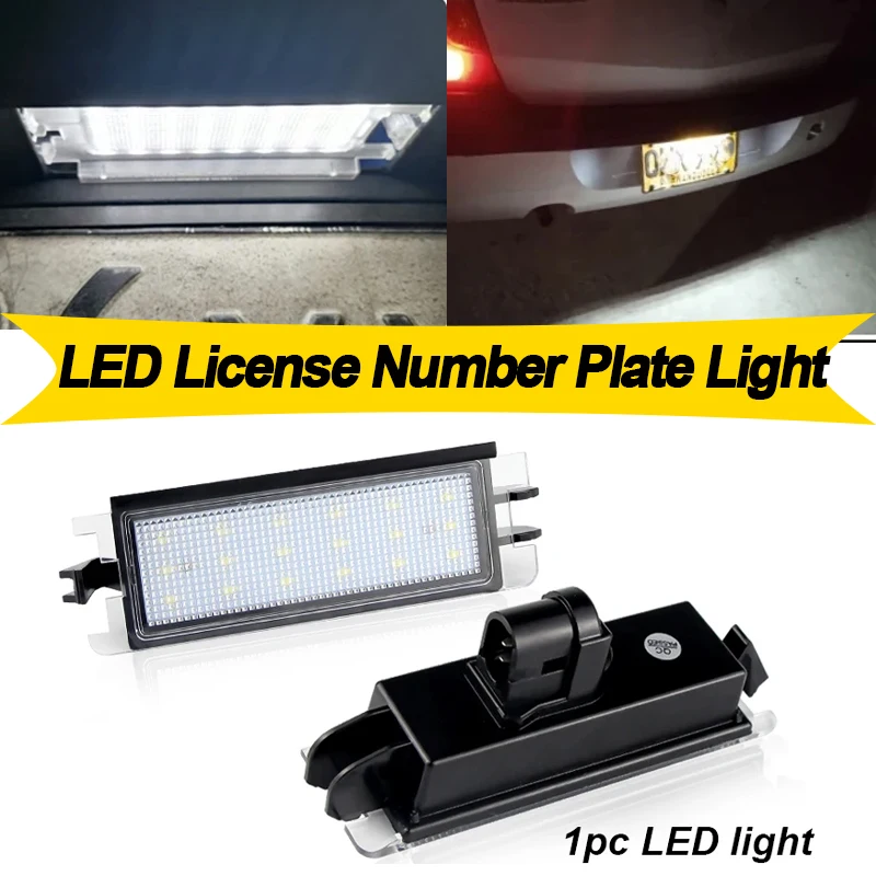 1 unidad para Renault Led conjunto de luz de matrícula para Renault CLIO II LIFT 2001 2002 2003 2004 2005 lámpara de matrícula