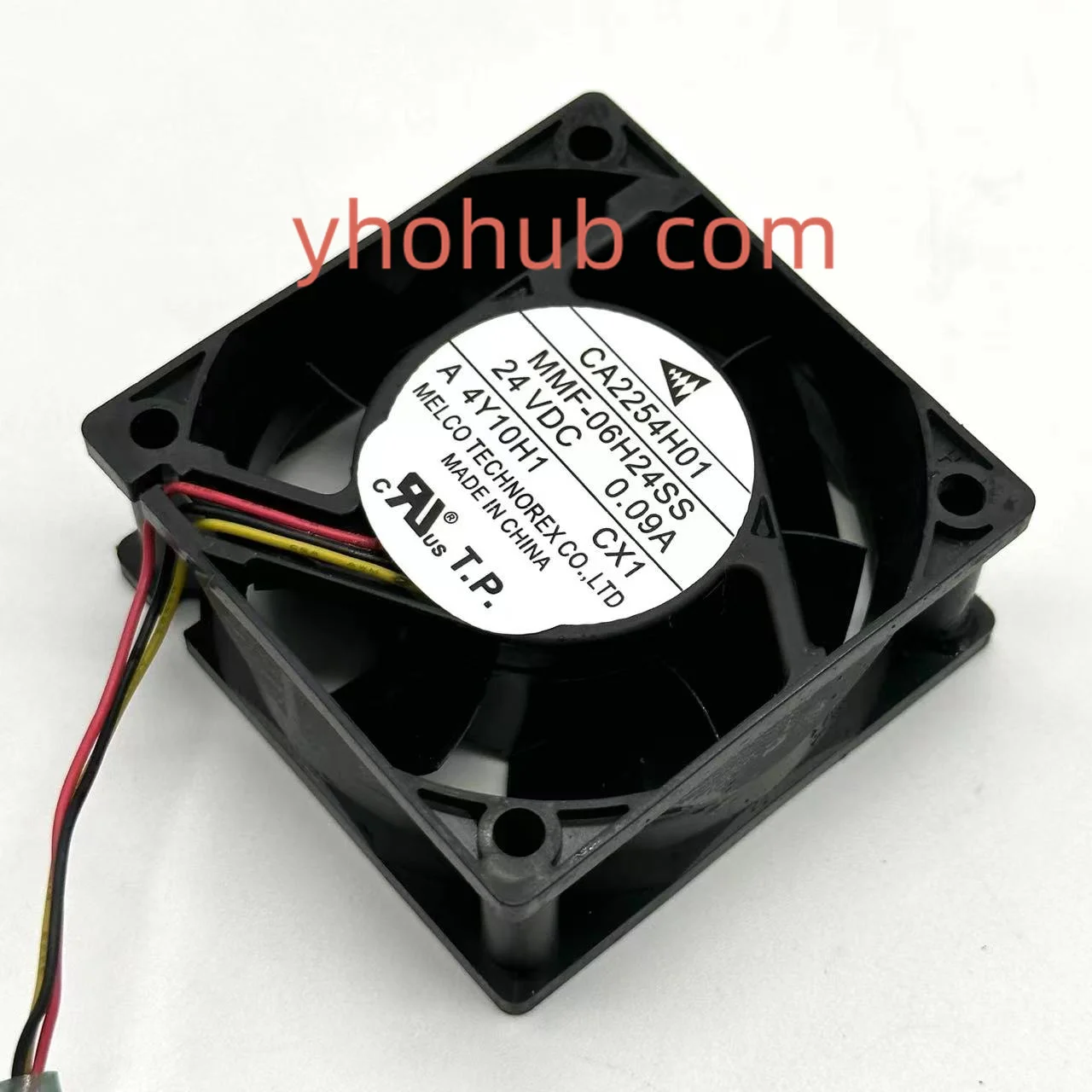 CA2254H01 MMF-06H24SS DC 24V 0.09A 60x60x25mm 3-Wire Server Cooling Fan