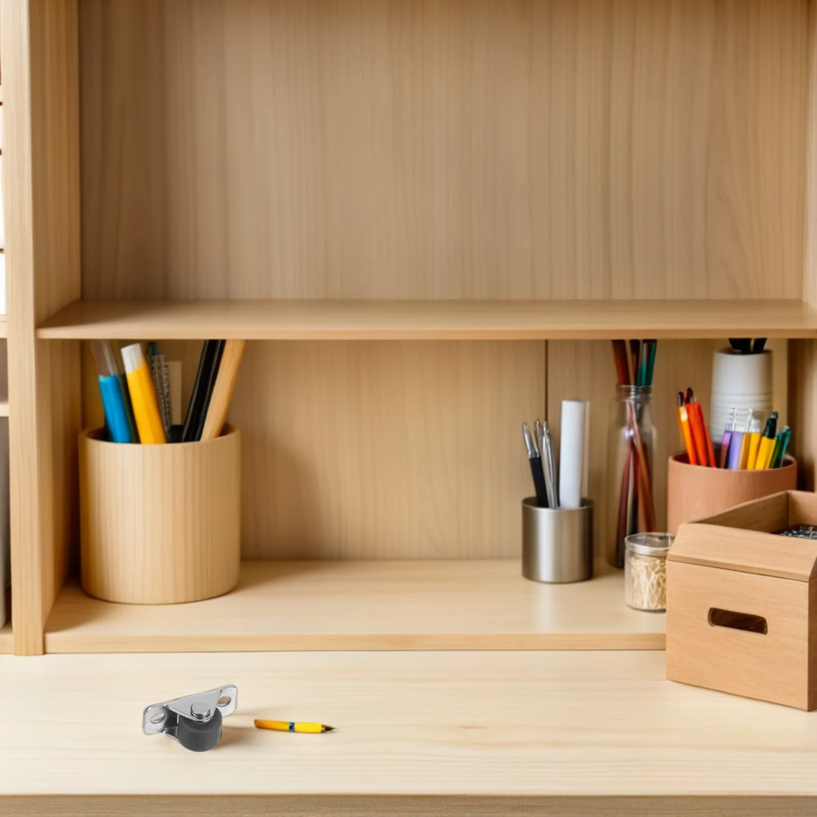 

12pcs Drawer Caster Wheel 0.5 Inch Mini Furniture Roller Wheels For Cabinet Office Desk Replacement Small Appliance Casters