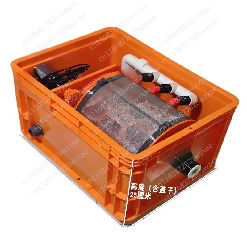 Automatic flushing filter rotary drum micro filter machine 10000 flow fish pond automatic backwashing sewage equipment