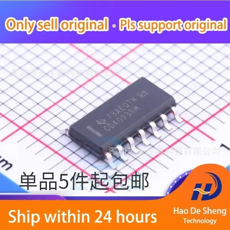 10PCS/LOT CD4093BM96 CD4093BM Logic IC  SOP14 New Original In Stock