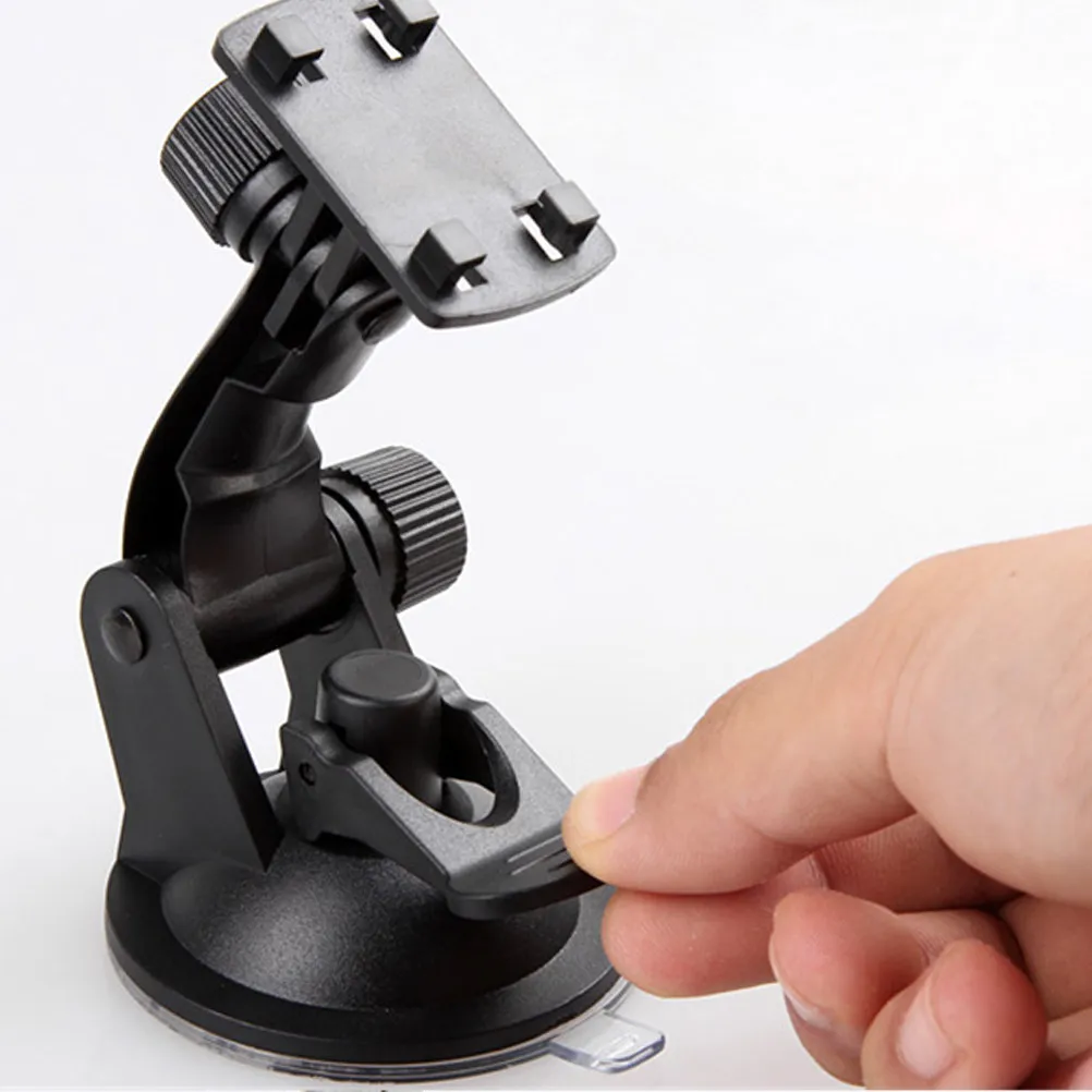 Suporte de Navegação para Carro com 4 Fivelas, Suporte de Telefone Multifuncional com Ventosa Preta, Suporte de Telefone para Veículo com Braço Longo 