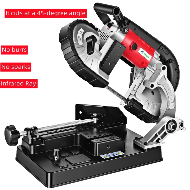 1100W Band Saw Portable Cutting Machine Angle Iron Cable Metal Stainless Steel Cutting Machine Pipe cutter