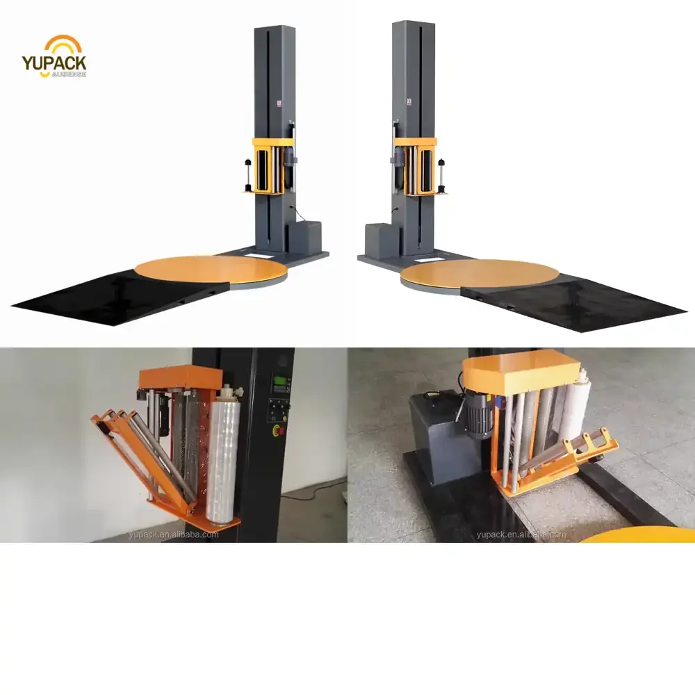 Automatic Customized 300% Pre-stretch Film Pallet Wrapper Pallet Stretch Wrapping Machine with CE