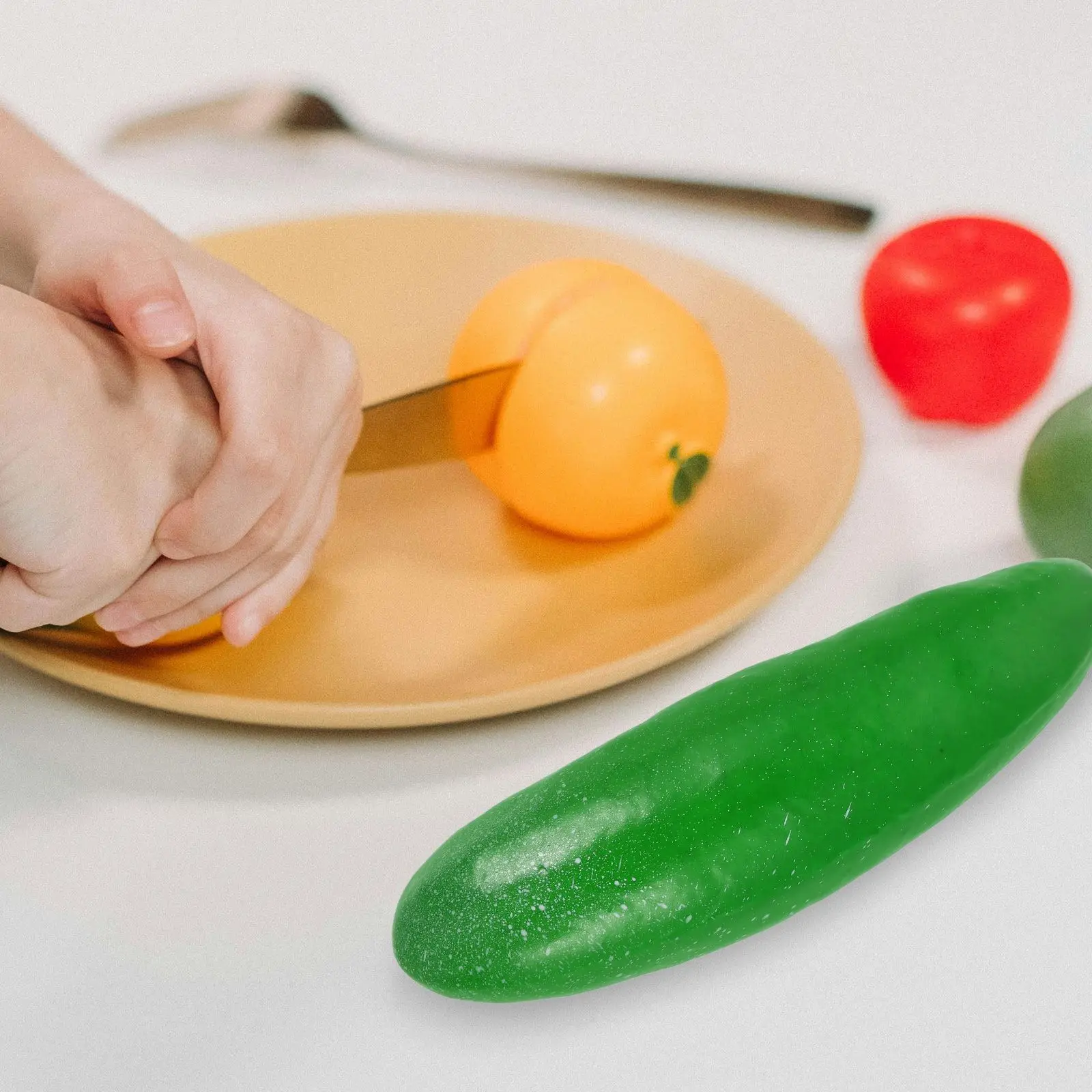 Decor Fake Green Cucumber Vegetables Props Food Decorative Simulation Artificial