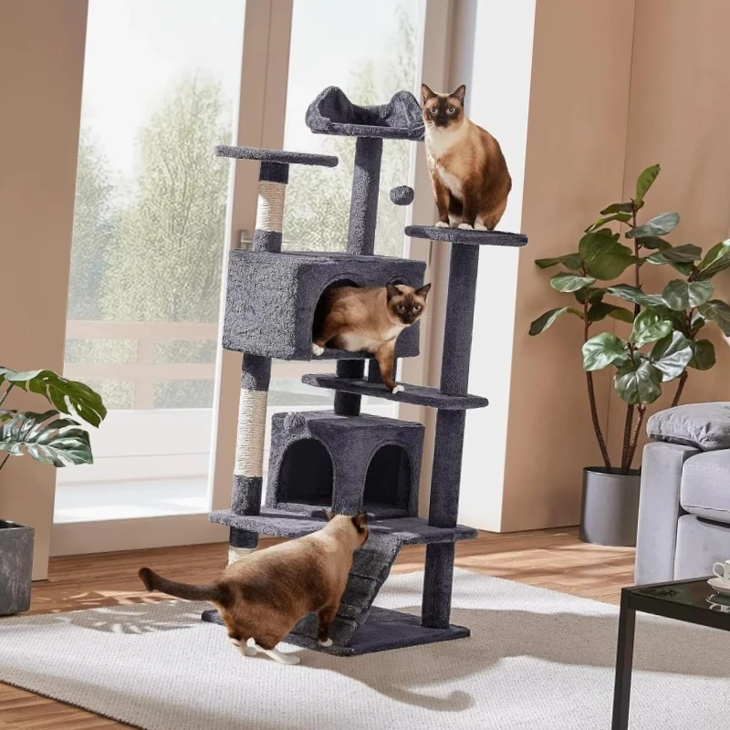 

Cat Tree Luxury Furniture Scratch Post for Kittens Pet House Play