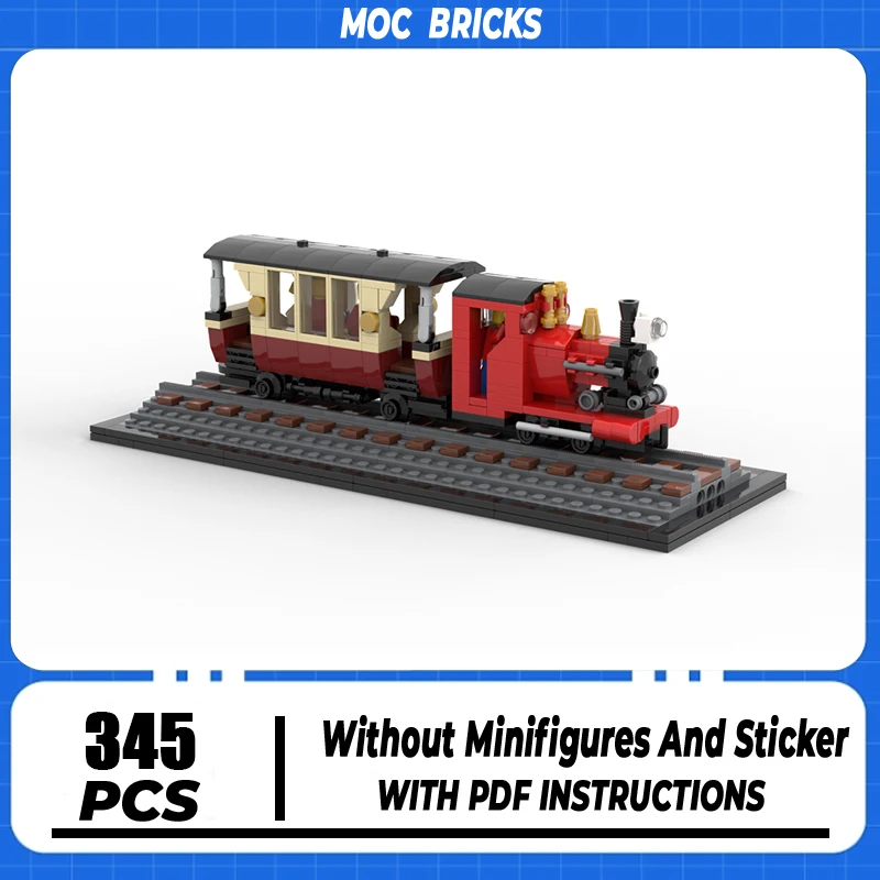 Décennie s de construction de modèle de train ferroviaire, briques MOC, modèle de réfrigérant, jauge étroite, moteur à vapeur et Cheshire Age, assemblage de jouets technologiques