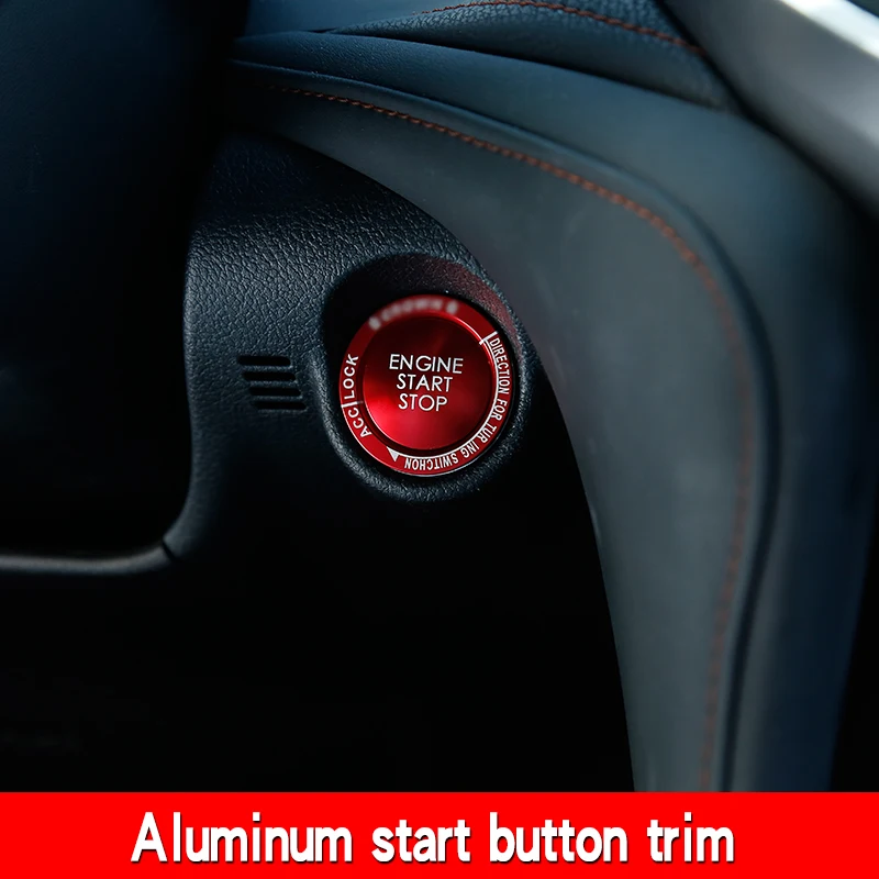 Automobile start button decorative sticker is suitable for Toyota Crown one-button start interior modification accessories.