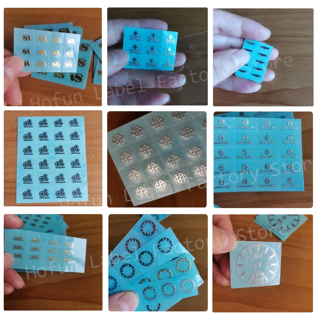 شعار أبيض نقل الذهب معدن الفضة علامة التسمية الشخصية البسيطة 3D DIY اسم أحمر أسود أزرق أخضر ارتفع الذهب البني البرونزية العلامة التجارية