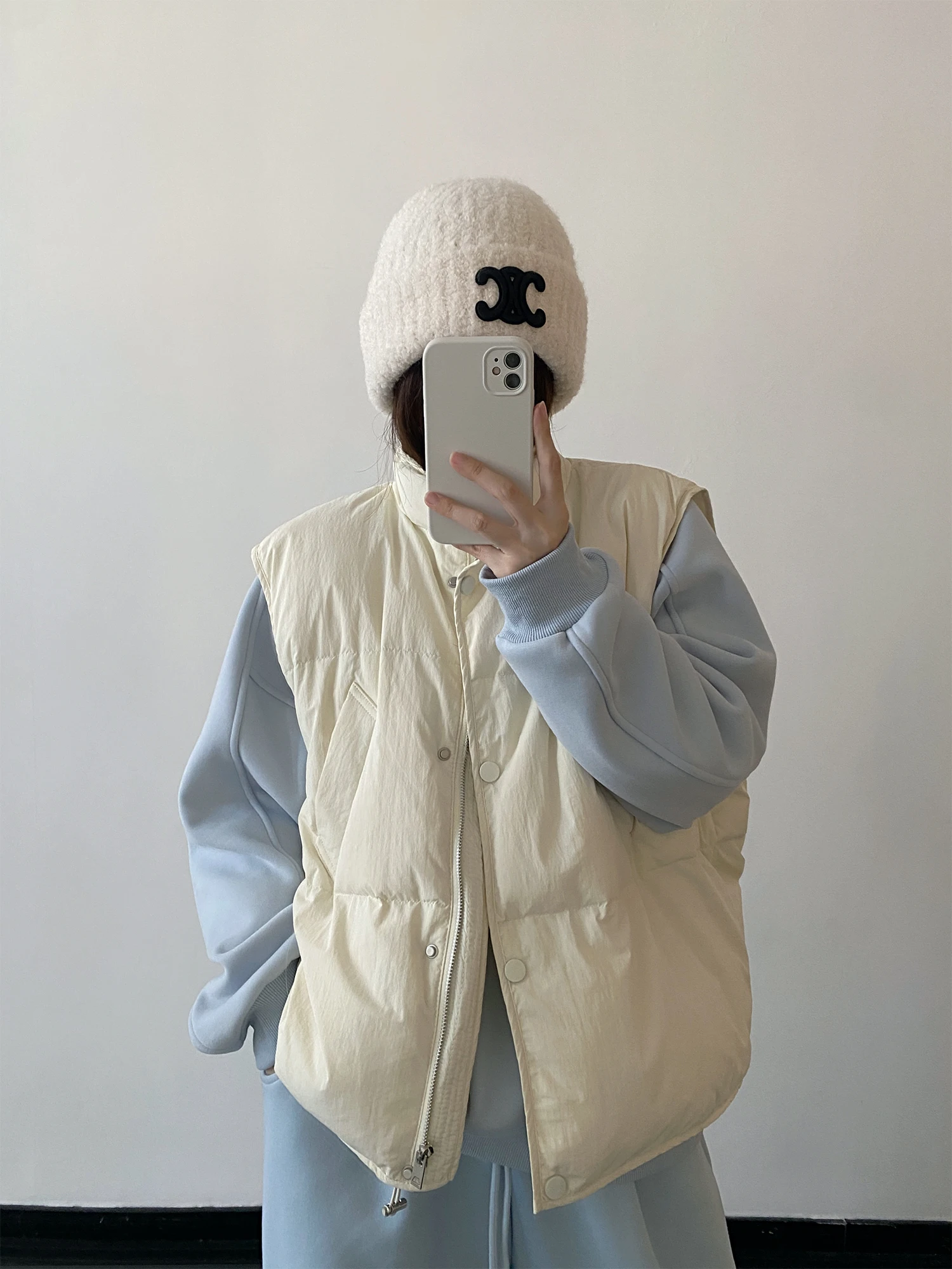 

SunYeo ey down Vest Women's Winter Jaet Faionable Lightweight Outerwear Commute Sle Zipper Closure Color