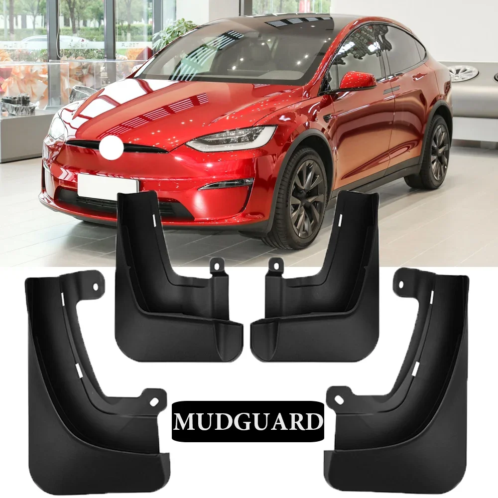 

New upgrade MudFlaps For Tesla Model X 2023 Mud Flaps Splash Guard Mudguards Front Rear Fender Car Accessories