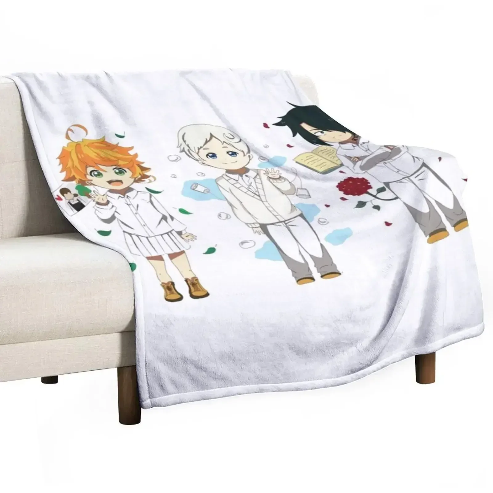 the promised neverland Throw Blanket Blankets Sofas Of Decoration Decorative Beds for sofa Blankets