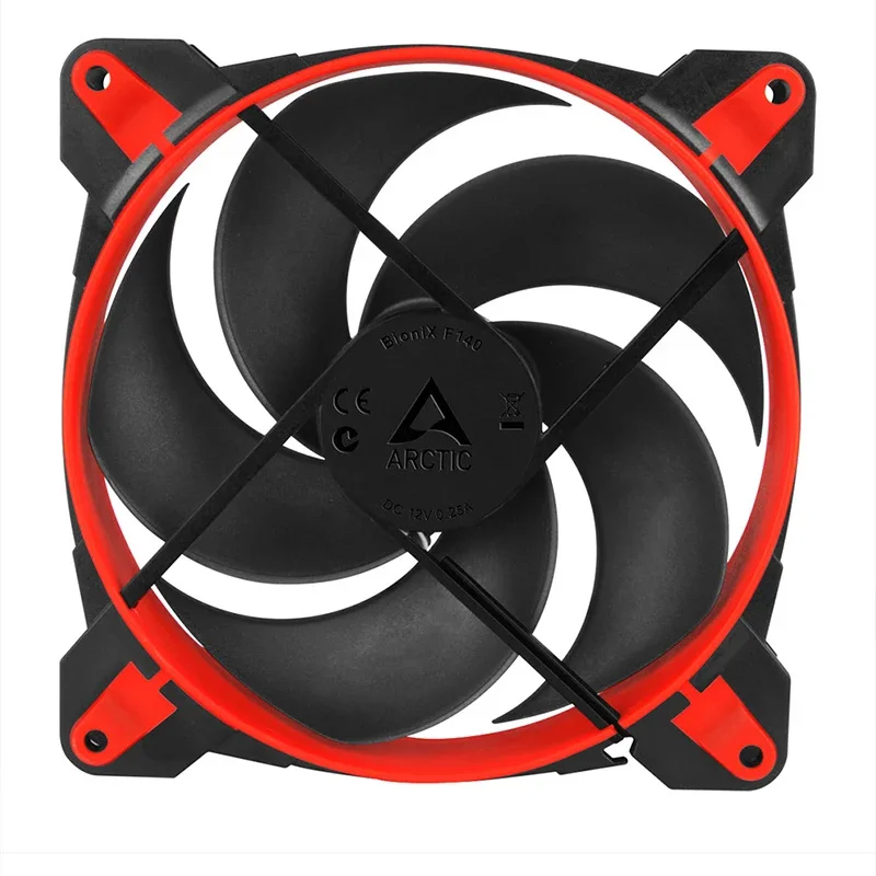 Imagem -03 - Arctic-ventilador para Jogos com Pressão Otimizada Bionix Pwm Pst Ventilador para pc 14 Centímetros 1950rpm Fdb 4pin High Velocidade Mudo 140 mm