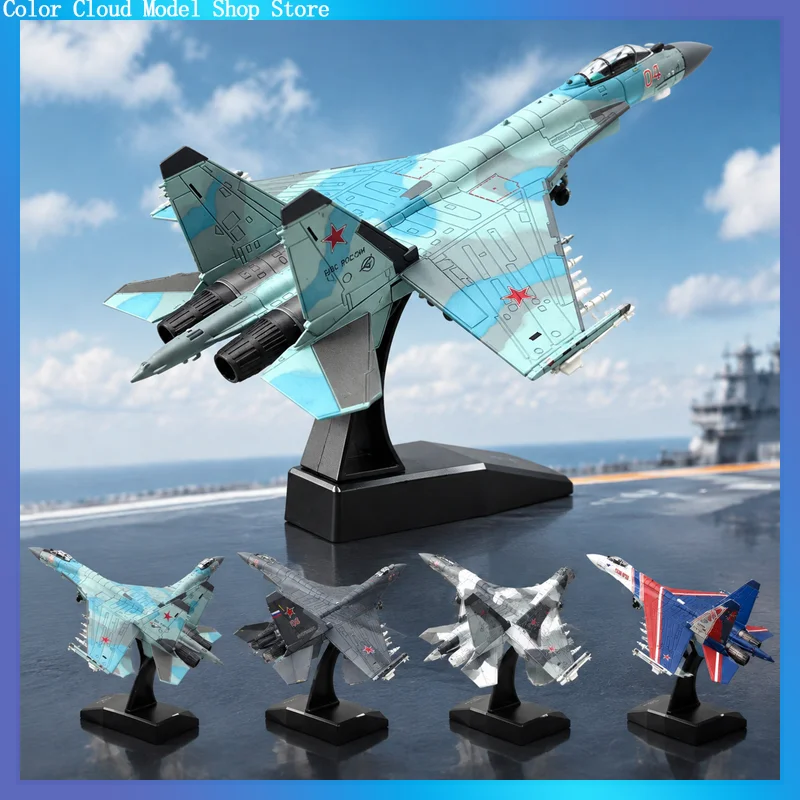 1:100 Su‑35 Super Flanker Russian Multirole Fighter Alloy Diecast Plane Model Static Military Aircraft Replica For Aviation