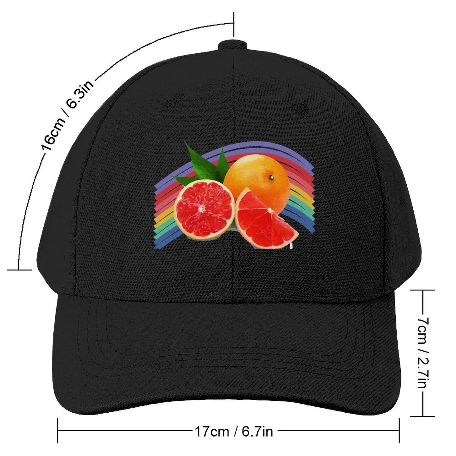 Quando a vida te der lim?es, fa?a Arco-?ris Baseball Cap Big Size Hat Anime Hat Women's Golf Clothing Men's