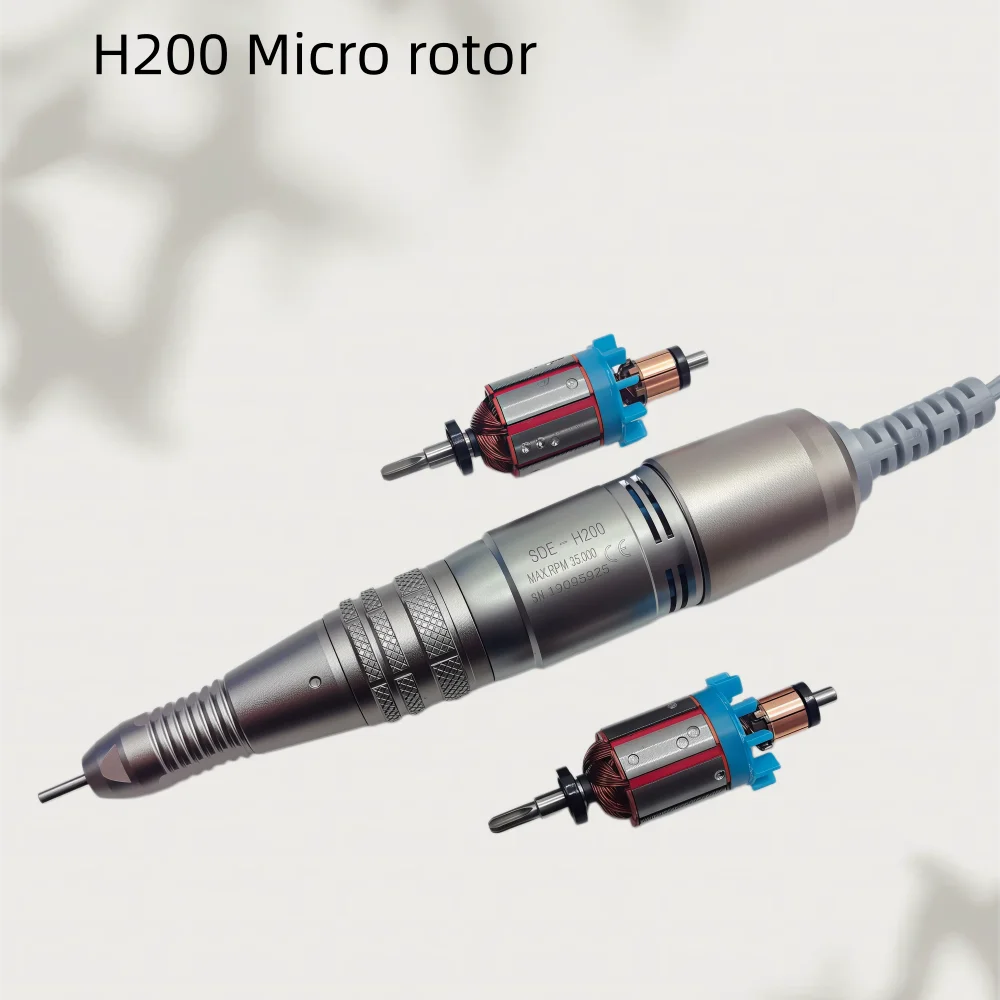 Drill Pen Motor Rotor For SDE-H200 35000RPM Electric Nail Handpiece High Quality Manicure Machine Pedicure Accessories Tool