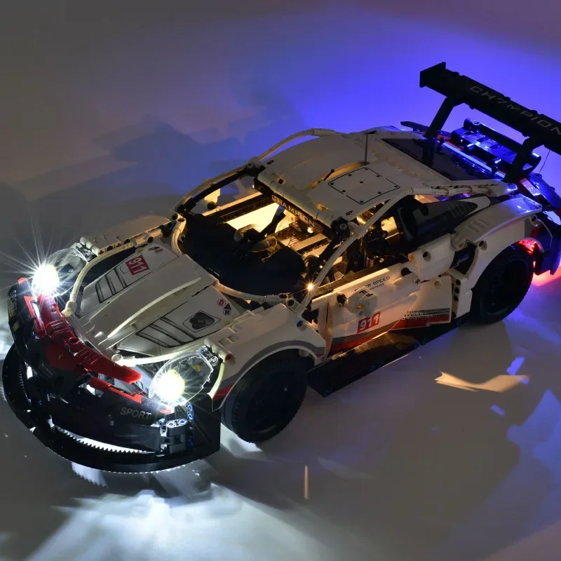 Led Light Kit Suitable for Porsche 911 RSR Race Car 42096 20097 Building Blocks Decorative Lamp (Not Included Model Bricks)